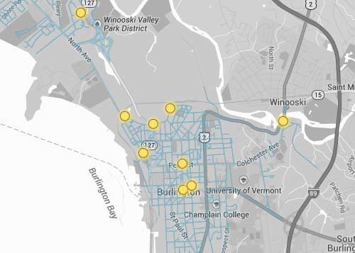 Burlington map