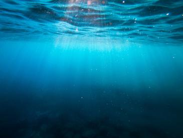 Ocean water from below