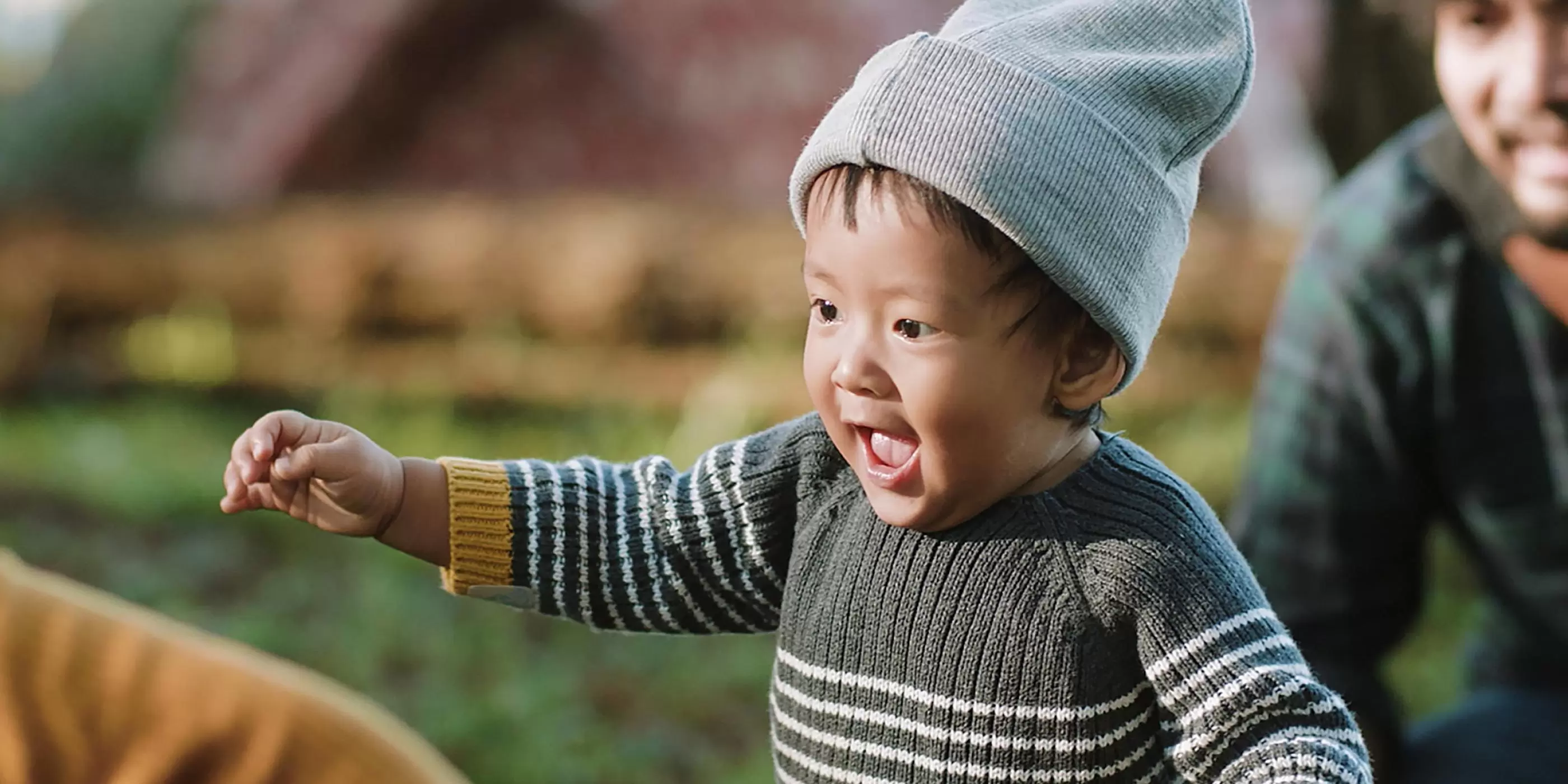 Joyful toddler